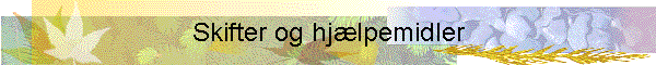 Skifter og hjlpemidler