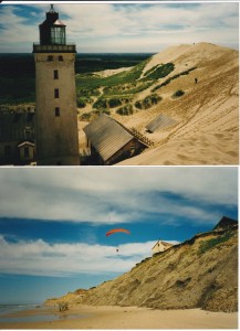 Rubjerg knude fyr og paraglider