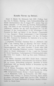 Mænd og deres gerninger i Sindal