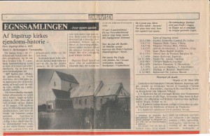 Ingstrup kirkes historie